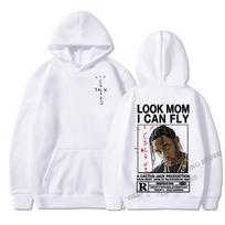 Žiūrėk, mama, aš moku skraidyti Travis Scott Hoodis M balta