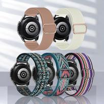 5 vnt. nailoninės elastinės juostelės riešo apyrankės 18/20/22 MM Samsung Galaxy Watch/Garmin Watch/HuaWei Watch/Amazfit Watch priedams 22mm gray