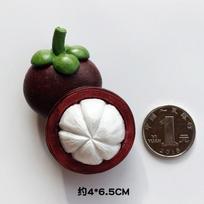 3D Simulation Fruit Fridge Magnet,Creative Banana Apple Mango Pomegranate Fridge Magnets,Magnetic Stickers, Home Decoration black