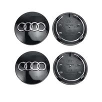 4pcs 68mm 8D0601170 Car Styling Wheel Center Cap Hub Covers Badge for Audi  RS A3 A4 A5 A6 A7 A8 S4 Q3 Q5 Q7 Q2 Wheel Cap Label black
