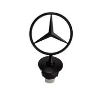 Variklio dangčio stovas Logotipas Žvaigždės ženklelis Priekinis variklio dangtis Automobilio emblema Mercedes Benz W163 W204 W212 W210 W220 W24 C200 C200l Chromas Juoda Auksinė stand star black