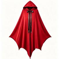 Vyriškas velnio Helovino kostiumas Ilgas apsiaustas vakarėliui, Cosplay, namams One Size raudona