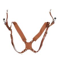 Camera Harness Strap Leather Double Shoulder Camera Strap Harness Accessories for Digital Camera SLR Camera Thickened X brown