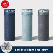 MiiOW 3vnt Sexy Mesh Vyriški Bokseriniai apatiniai Grafenas Antibakterinės vyriškos kelnaitės Ledinės šilko apatinės kelnaitės, kvėpuojančios 4XL bokseriai XXXL gray