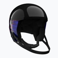 Vaikiškas slidinėjimo šalmas Salomon Equipe Fis + Chinguard Jr black/flames