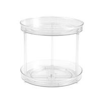 360 Degrees Rotating Storage Tray 36925 Layers Lazy Susan Organizer S Dual Layer white