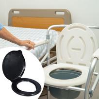 Bucket Toilet Seat with Lid, Convenient Sturdy (No Bucket) Snap on for 20L Outdoor brown