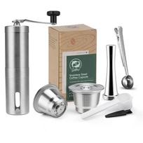 iCafilas Daugkartinio naudojimo kavos kapsulės Nespresso kavos aparatams Nerūdijančio plieno kavos filtrai Crema Espresso Kavos indai Arbatos indai