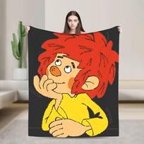 P-Pumuckl Super Minkštas pledas Atsitiktinis pikniko pledas Svetainės flanelinis lovatiesė Sofos lovos užvalkalas 150x200cm