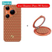 Benks Carbon Fiber Case For Huawei Pura 90 Pro Max Kevlar Back Cover Case for HUAWEI PURA 90 PRO MAX 1PC&For Pura 90ProMax oranžinė
