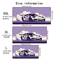 Purple Cool Sports Car Mouse Pad Large PC Gaming Office Mousepad XXL Anti-slip Rubber Computer Desk Mat HD Gamer Long Mousepads 30x60cm gray