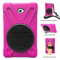 Armor Case For Samsung Galaxy Tab A 10.1 T580 T585 SM-T585 SM-T580 T580N Kickstand Hard Cover With Hands Strap Shoulder No shoulder Strap