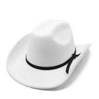 Gus Slope Crown Felt Hat Wide Brim Fedora Hat Elegant Western Cowboy Hat  for Men and Women balta