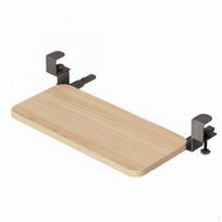 Under Desk Keyboard Tray Ergonomic for Gaming Room, Office Workers, Gamers 40x20x1.2cm_Natural Wood