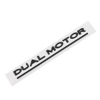DUAL MOTOR Emblem For Tesla Model 3 Y S X Accessories WJHBD5 Underlined Letters Logo Performance Badge Trunk Sticker Chrome 3D Decal