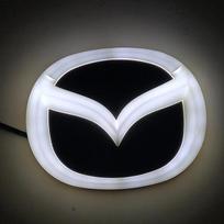 Automobilio 4D LED šviesos galinio logotipo lipdukai Mazda Logotipui 2 3 6 RX8 RX7 CX7 8 CX5 MX5 323 Ženklelio apdaila Auto priedai 12.0 X 9.5cm