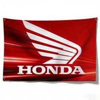Motociklas HONDA Vėliava 120g Šlifuotas poliesteris Sublimacinis spausdinimas Patvari kabinama vėliava Namų dekoravimui Renginio Baigimo dovana (as the picture,60x90cm)