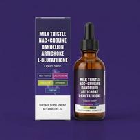 Advanced Liquid Milk Thistle Formula with NAC, Choline, Artichoke & Glutathione for Maximum Absorption – 60ml 1pack