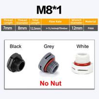 New Waterproof Vent Plug M5 M6 M8 M12 M16 Nylon Breather Valve Air Vent New