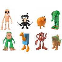 24pcs Tralalelo Tralala Figure Toys TungTungTung Sahur Action Figures Tralalelo Tralala Shark Model  Lirililarila Pvc Gift Toys brown