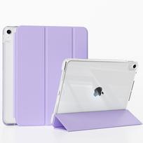 Suderinamas su 2025 m. IPad planšetės dėklu, 10 Pro, 11 colių, trijų raukščių skaidrus akrilinis IPad dėklas su vietomis rašikliui 11th generation a16 violetinė