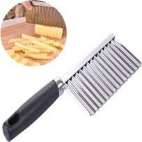 Creative Wavy Shaped French Fry Cutter Potato Slicer Multi-functional Stainless Steel Safe Easy To Use Clean juoda