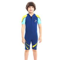 Kids 2.5mm Neoprene Wetsuit Snorkeling Diving Surfing Swimming Warm Full Body Suit Boys L 6-7Y blue