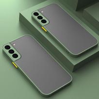 ARMOR Atsparus smūgiams matinio paviršiaus dėklas, skirtas Samsung Galaxy S20 S21 FE S22 Plus S23 S24 S25 Ultra 5G, su buferiu, galinis dangtelis S25 Ultra žalia