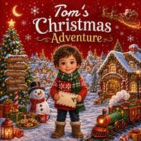 Personalized Christmas Storybook for Kids with Customizable and Photo – Birthday Gift One Size brown