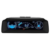 OBD X90 Head Up Display On-Board Computer Display OBD2 Car Speedometer OBD Gauge With Tilt Pitch Angle Protractor Display OBD X90 black
