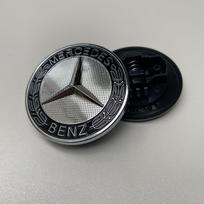 ABS Automobilio logotipas  Skirta Mercedes Benz W211 W205 W213 W203 C218 A207 CLA CLS E klasė Plokščias variklio dangčio emblemos lipdukas Priekinis ženklelis Priedai