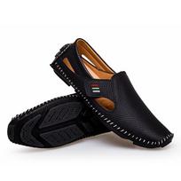 Vyriški verslo batai „Lazy Shoes“ Suknelė Batai „Slip On Flat On“ Batai Laisvalaikio „Loafers“ Batai Odiniai batai Vienviečiai batai Vairavimo batai Patogūs minkšti batai 42 juoda