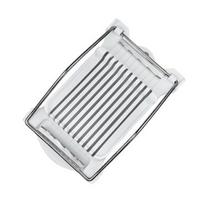 Multifunctional Food Slicer Stainless Steel 10-Wire Cutter Safe Hand Guard Slicer for Lunch Meat Sausages Eggs Bananas Strawberries Kitchen Gadget balta