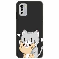 Nokia G42 dėklas prabangus silikoninis minkštas tigro TPU dažyti dangteliai NOKIA G42 G 42 smūgiams atsparus Funda for NokiaG42 katės korpusai Nokia G42 5G white