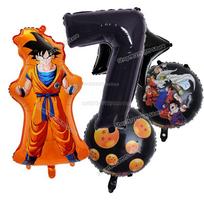 Anime Son Goku Vaikų Gimtadienio Dekoracijos Dragon Ball Skaičių Balionų Kolekcija Berniuko Mergaitės Party Favor Animacinis Kūdikio Maudynių Gimtadienio Dekoracija
