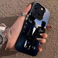 S-Sfera Ebbasta & S-Shiva telefono dėklas iPhone 17,16,15,14,13,12,11,Pro,X,XS,Max,Plus, minkštas juodas dangtelis iPhone14Plus gray