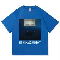 Billie Eilish  Hit Me Hard and Soft The Tour Live in 3D Marškinėliai 2026 Vasara Nauji Unisex Moteriški Medvilniniai Oversized Marškinėliai Y2K XL black