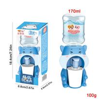 Children Mini Water Dispenser Cute Animal Simulation Drinking Fountain Desk Water Dispenser Decor Ornaments For Role Play Props yellow
