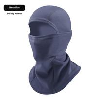 Hot Sale 1PC Balaclava Face Mask, Winter Men Women Ski Mask Suitable For Outdoor Cycling In Cold Weather Neck Warm Windproof Hat tamsiai mėlyna