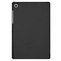 Tablet Case For Galaxy Tab S5E T720 10.5inch T725 Tri-Fold Leather Case (black,For Tab S5E) juoda
