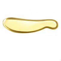 Sturdy Brass Gua Sha Board, Tiger Tally Scraper, Full Body Meridian Massage for Neck & Shoulders beige