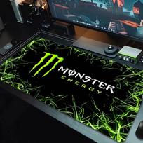 Monster Energy pelės kilimėlis Didelis žaidimų stalo pagalvėlė Neslystantis nešiojamojo kompiuterio planšetinio kompiuterio didelis pelės kilimėlis XXL kilimėlis Mini kompiuterio žaidimų kilimėlis su užrakinamu kraštu_xia 30cmx60cm(11.8x23.6inch)