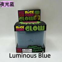 New Schylling Needoh Nice Cube Squishy Stress Toy Glow In The Dark Slow Rebound Sensory Glitter Pressure Relief For Adults Gifts black