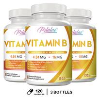 Pslalae - Vitamin B1, B2, B6, B12 & Taurine Complex Supplement - Energy, Nervous System Health 120*3