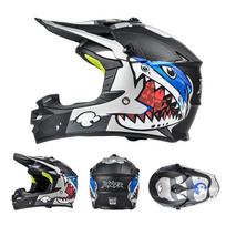 DOT sertifikuotas pilno veido vaikams skirtas visureigio dviračio šalmas Kalnų dviračio važiavimo saugumas S 49-50cm Head Circumference gray