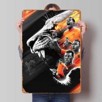 Virgilas van Dijkas Skardinis ženklas Sporto plakatas Interjero dekoracija Vintažinis metalinis ženklas Plokštelė Sienų meno dekoravimui Namų dekoras 7.9x11.8In(20x30cm) black