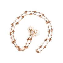 Fashion Rhinestone Mask Glasses Dual-Use Lanyard Color-Preserving Anti-Lost Earphone Mask Chain Glasses Rope Chain KTB white