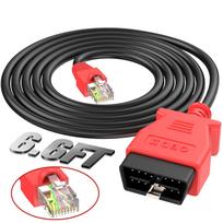 Autel Enet OBD 2 Cable For BMW F G Series Coding, Ethernet To OBD II OBDII Interface Cable, Compatible With BMW Software E-SYS ICOM ISTA+, black