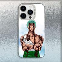 Anime Ones P-Pieces Zoro Phone Case For iPhone 16,15,14,13,12,11,Mini,Pro,MAX White Matte Shockproof Cover iPhone15promax