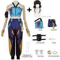 Cosplay Rumi Zoey Mira Cosplay Kostiumas Vaikams Mergaitėms Helovino Karnavalo Šventei Vaidmenų Žaidimo Apranga Kalėdinės Dovanos Child 130 blue